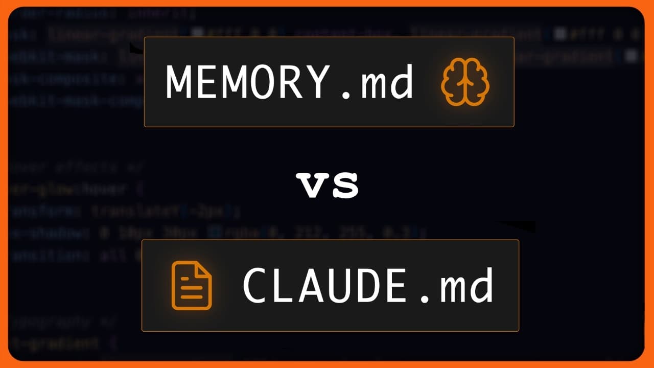 MEMORY vs CLAUDE Files (What's the Difference?!)